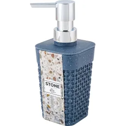 Дозатор для жидкого мыла Plast Team STONE темный камень