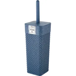 Ершик для унитаза с подставкой Plast Team STONE набор темный камень