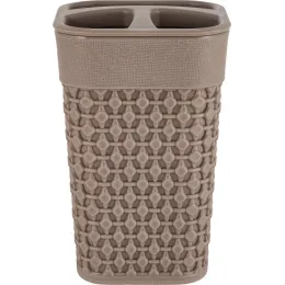 Подставка для зубных щеток Plast Team OSLO шоколадный мокко