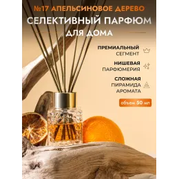 Tayoqchalar bilan uy diffuzeri Aroma Republic №17 "Orange wood", 50 ml