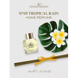 Tayoqchalar bilan uy diffuzeri Aroma Republic №19 "Tropical rain", 30 ml