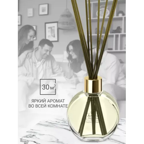 Tayoqchalar bilan uy diffuzeri Aroma Republic №19 "Tropical rain", 70 ml