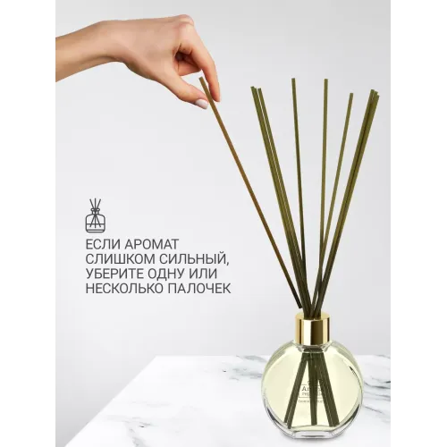 Tayoqchalar bilan uy diffuzeri Aroma Republic №19 "Tropical rain", 70 ml
