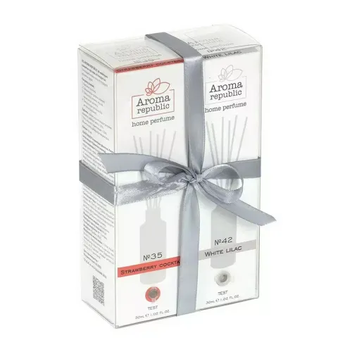 Aroma diffuzerlarining sovg'a to'plami Aroma Republic №4 "White Edition" (2х30 ml)