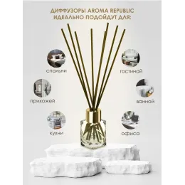 Tayoqchalar bilan uy diffuzeri Aroma Republic №52 "Parisian chic", 30 ml