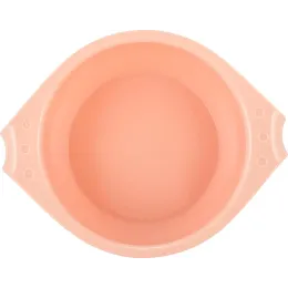 Детская тарелка с крышкой Lalababy Play with Me Hello, Hippo! персиковая карамель