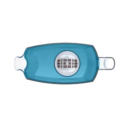 Suv uchun Filtrli ko'za kartrij bilan Akvafor Art, 2.8 litr moviy osmon rangi