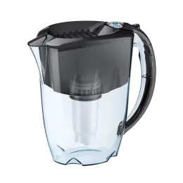 Suv uchun Filtrli ko'za kartrij va resurs ko'rsatkichi bilan Akvafor Prestij, 2,8l qora