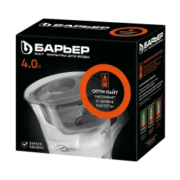 Фильтр-кувшин Барьер ЧЕМПИОН Опти-Лайт сочный апельсин, 4 л.