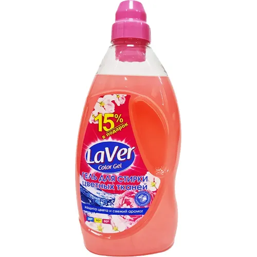 Yuvish uchun gel LaVer Color Gel rangli kiyimlar uchun 1,15 litr