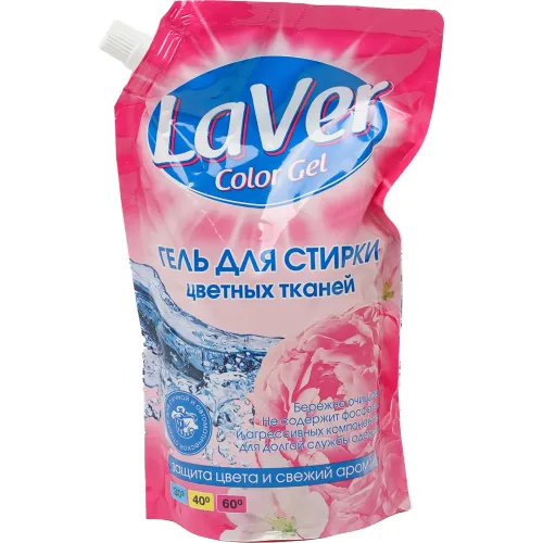 Yuvish uchun gel LaVer Color Gel rangli kiyimlar uchun, 1 litr