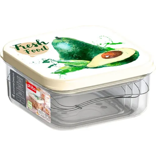 4 ta idishdan iborat to'plam (0,3l + 0,45l + 0,65l + 1l), Phibo bej