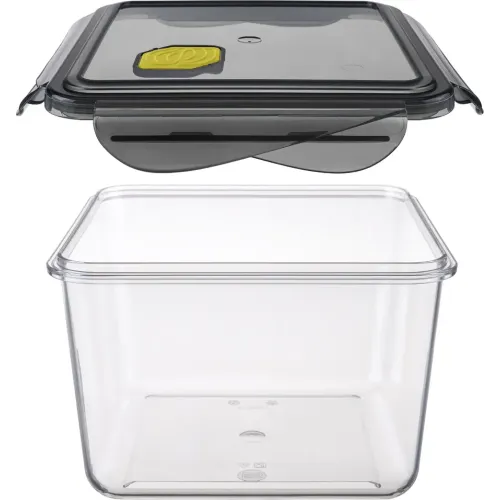 Konteyner mahsulotlar uchun, mikroto'lqinli pech uchun, Phibo Brilliant kvadrat 1,7 l