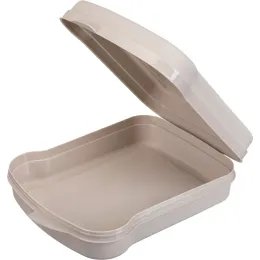 Контейнер для бутербродов, ланч-бокс с декором, Phibo бежевый