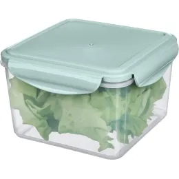 Контейнер для продуктов, для холодильника и микроволновки 1,6 л, Phibo Smart Lock светло-голубой