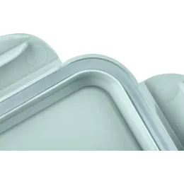 Контейнер для продуктов, для холодильника и микроволновки 1,6 л, Phibo Smart Lock светло-голубой