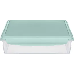 Контейнер для продуктов, для холодильника и микроволновки 3,7 л, Phibo Smart Lock светло-голубой