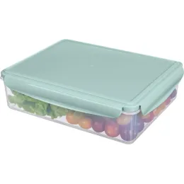 Контейнер для продуктов, для холодильника и микроволновки 3,7 л, Phibo Smart Lock светло-голубой