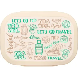 Lanch-boks, oziq-ovqat konteyner, Phibo Travel, bej