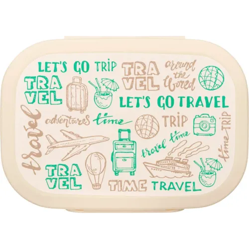 Lanch-boks, oziq-ovqat konteyner, Phibo Travel, bej