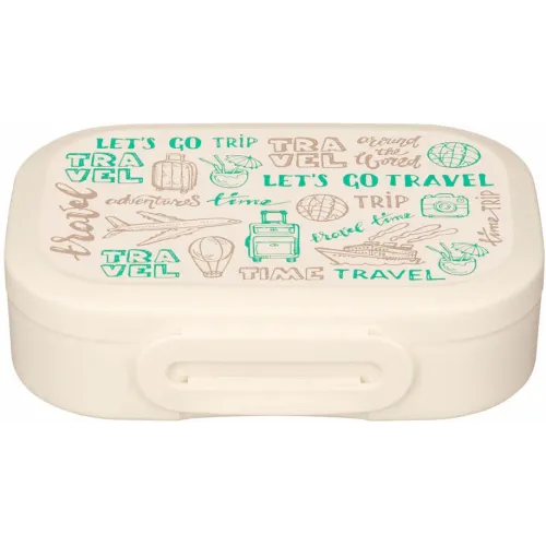 Lanch-boks, oziq-ovqat konteyner, Phibo Travel, bej