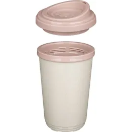 Термостакан двухслойный из безопасного полипропилена, Phibo 400 мл. бежевый