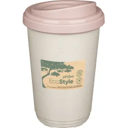 Термостакан двухслойный из безопасного полипропилена, Phibo 400 мл. бежевый