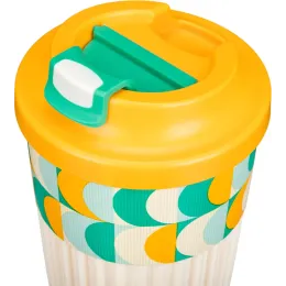 Termostakan ichimliklar uchun klapanli, 450 ml Phibo "Geometriya" sabzirang