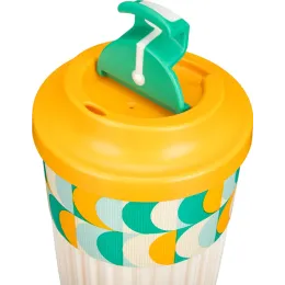 Termostakan ichimliklar uchun klapanli, 450 ml Phibo "Geometriya" sabzirang