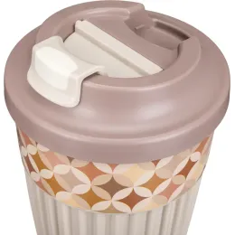 Termostakan ichimliklar uchun klapanli, 350 ml Phibo "Geometriya" och sargʻish