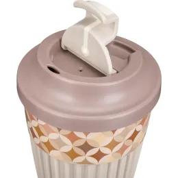 Termostakan ichimliklar uchun klapanli, 350 ml Phibo "Geometriya" och sargʻish