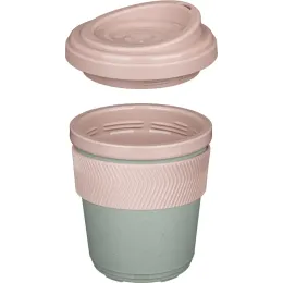 Термостакан двухслойный с противоскользящим кольцом, Phibo 300 мл зеленый