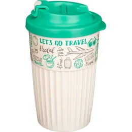 Termostakan ichimliklar uchun klapanli, 450 ml Phibo "Travel" yashil