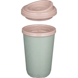 Термостакан двухслойный из безопасного полипропилена, Phibo 400 мл. зеленый