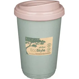 Термостакан двухслойный из безопасного полипропилена, Phibo 400 мл. зеленый