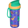 Bolalar uchun suv shishasi, dekor va halqali, 400 ml, Plastishka yashil