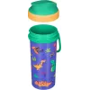 Bolalar uchun suv shishasi, dekor va halqali, 400 ml, Plastishka yashil