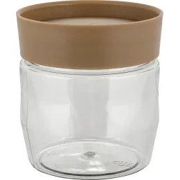 Банка для сыпучих продуктов 0,5 л с завинчивающейся крышкой Plast Team STOCKHOLM шоколадный мокко