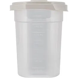 Контейнер 2 л для сыпучих продуктов, Plast Team BERGEN пепельный жемчуг