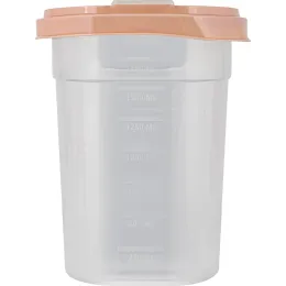 Контейнер 2 л для сыпучих продуктов, Plast Team BERGEN персиковая карамель