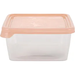 Saqlash idishi 0,45L kvadrat Plast Team HELSINKI Artichoke shaftoli karamel