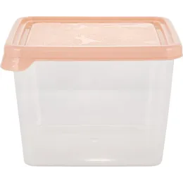 Saqlash idishi 0,75L kvadrat Plast Team HELSINKI Artichoke shaftoli karamel