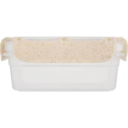 Saqlash idishi qulflash tizimi bilan 0,4L Plast Team Green Republic zig'ir