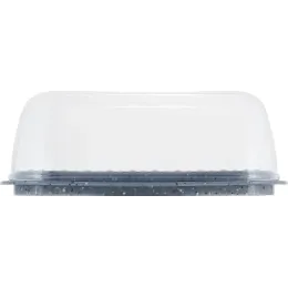 Sariyog' idishi qopqoq bilan ikki tomonllik Plast Team STONE qora tosh