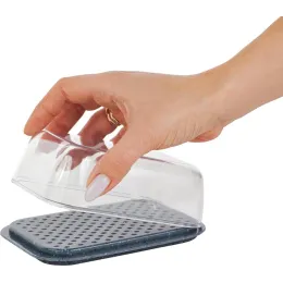 Sariyog' idishi qopqoq bilan ikki tomonllik Plast Team STOCKHOLM shokoladli mokko