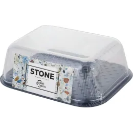 Sariyog' idishi qopqoq bilan ikki tomonllik Plast Team STOCKHOLM shokoladli mokko