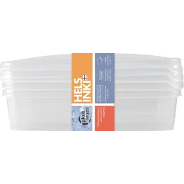 Oziq-ovqat mahsulotlarini muzlatish uchun konteynerlar 3x0,9L toʻrtburchak Plast Team Frozen