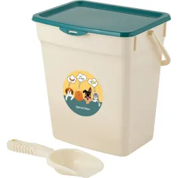 Spin&Clean Step qoshiqlik, 6 l hayvonlar uchun oziq-ovqat konteyneri yashil baxmal