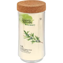 Buraladigan qopqoqlik oziq-ovqat bankasi 1,1 l Sugar&Spice Rosemary