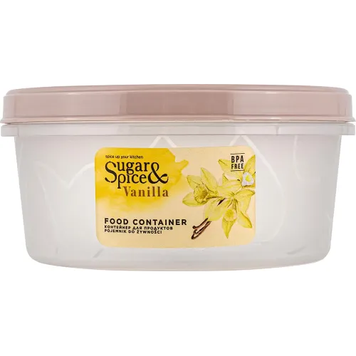Buraladigan qopqoqlik oziq-ovqat bankasi 0,4 l Sugar&Spice Vanilla latte